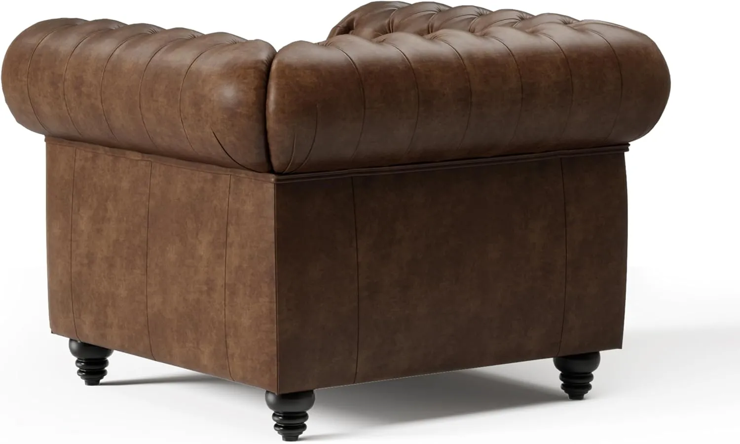 Valencia Parma Chesterfield Chair 45" | Premium Full-Aniline Leather | Timeless Classic Design, Lipari