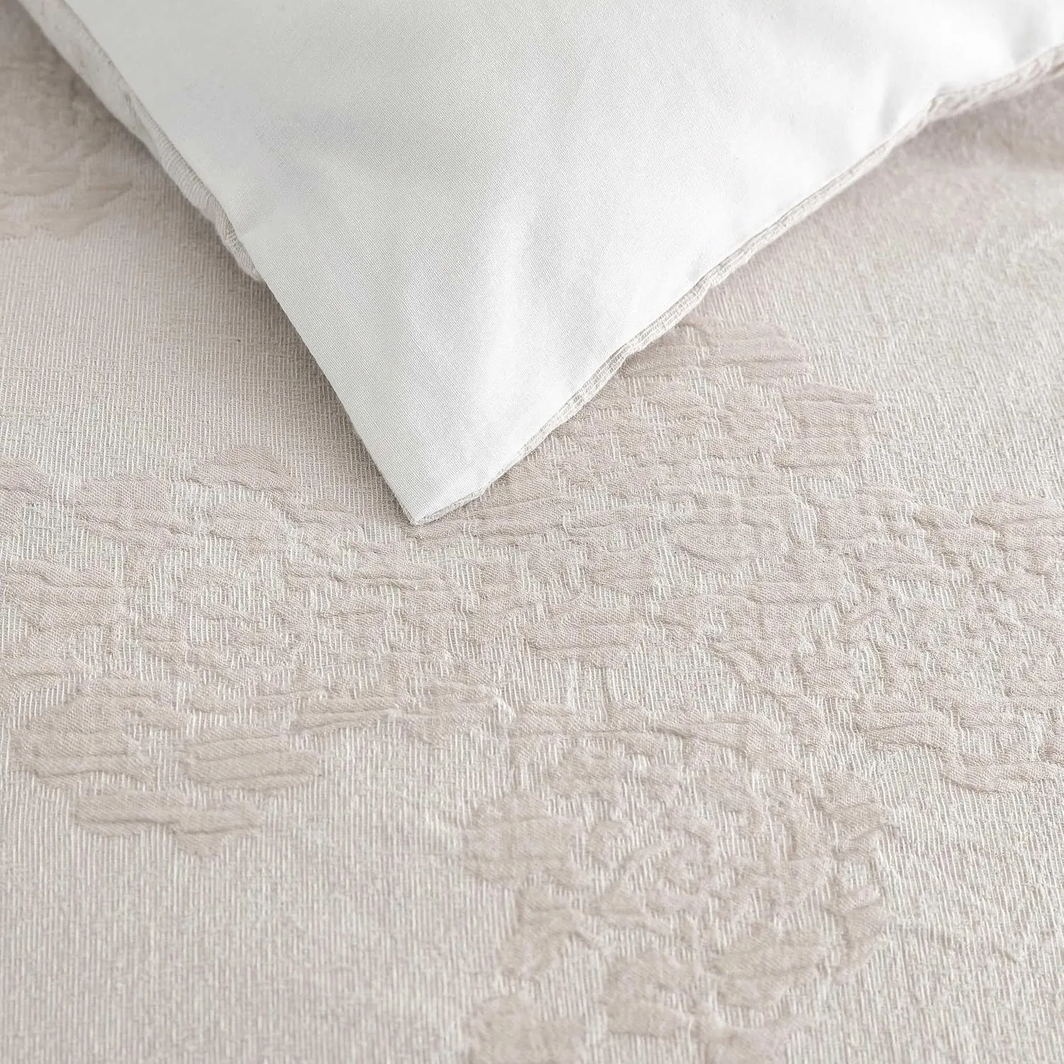 Vera Wang - Comforter Set, Luxurious Bedding Set with Matching Shams, Floral Design, Chic Room Essentials (Roses Beige, Queen)