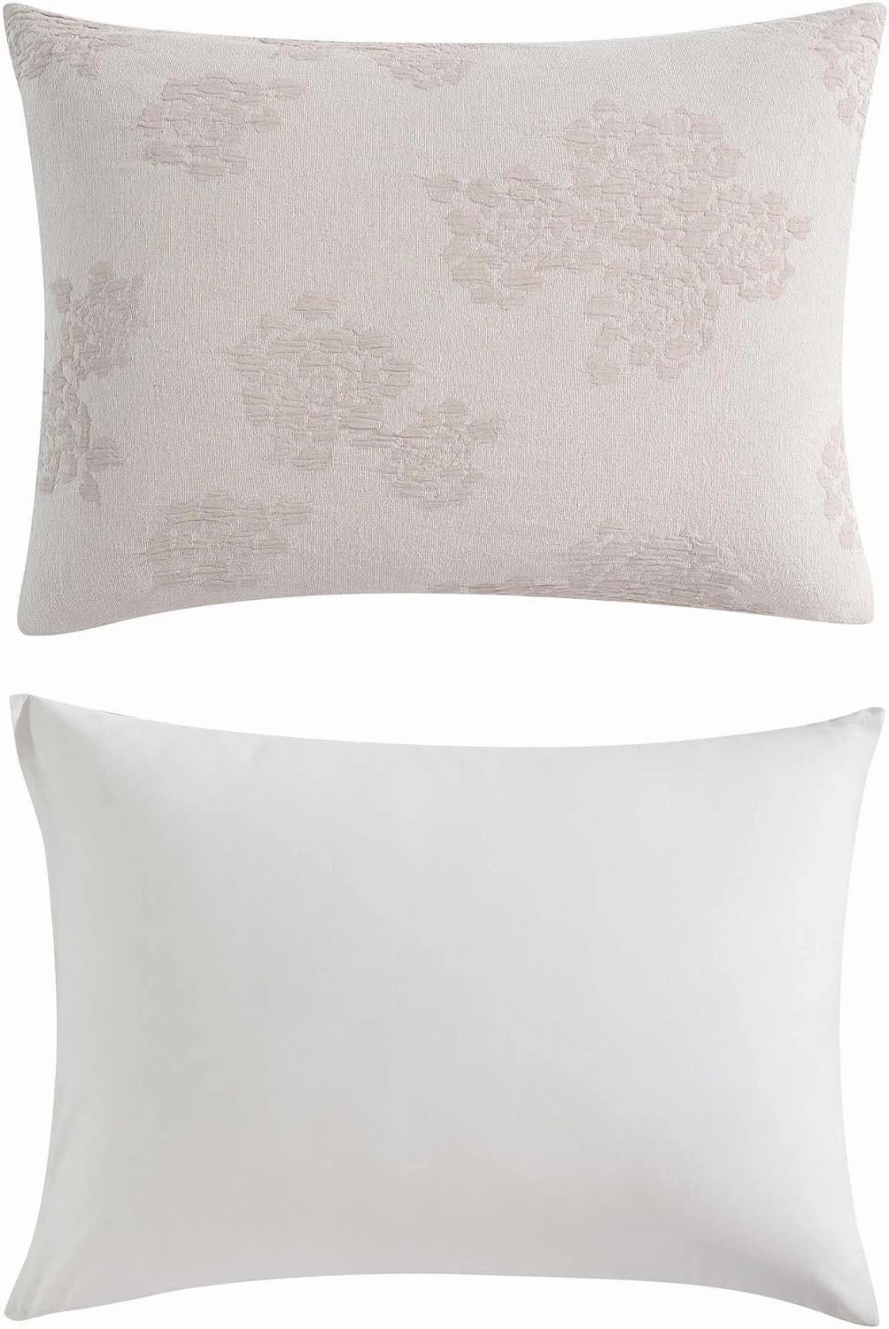 Vera Wang - Duvet Cover Set, Soft Bedding Set with Matching Shams, Delicate Floral Design, Chic Room Essentials (Roses Beige, King)