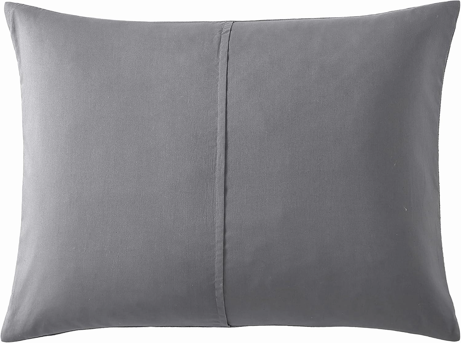 Vera Wang- King Duvet Cover Set, Reversible Cotton Bedding Set with Matching Shams, Designer Home Décor (Textured Pleats Charcoal, King)