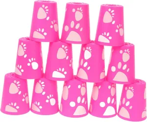 VICASKY 12pcs Stackable Set Fun Stacking Game for Competitions Parties Compact Ages for Outdoor Activities Gatherings Cups