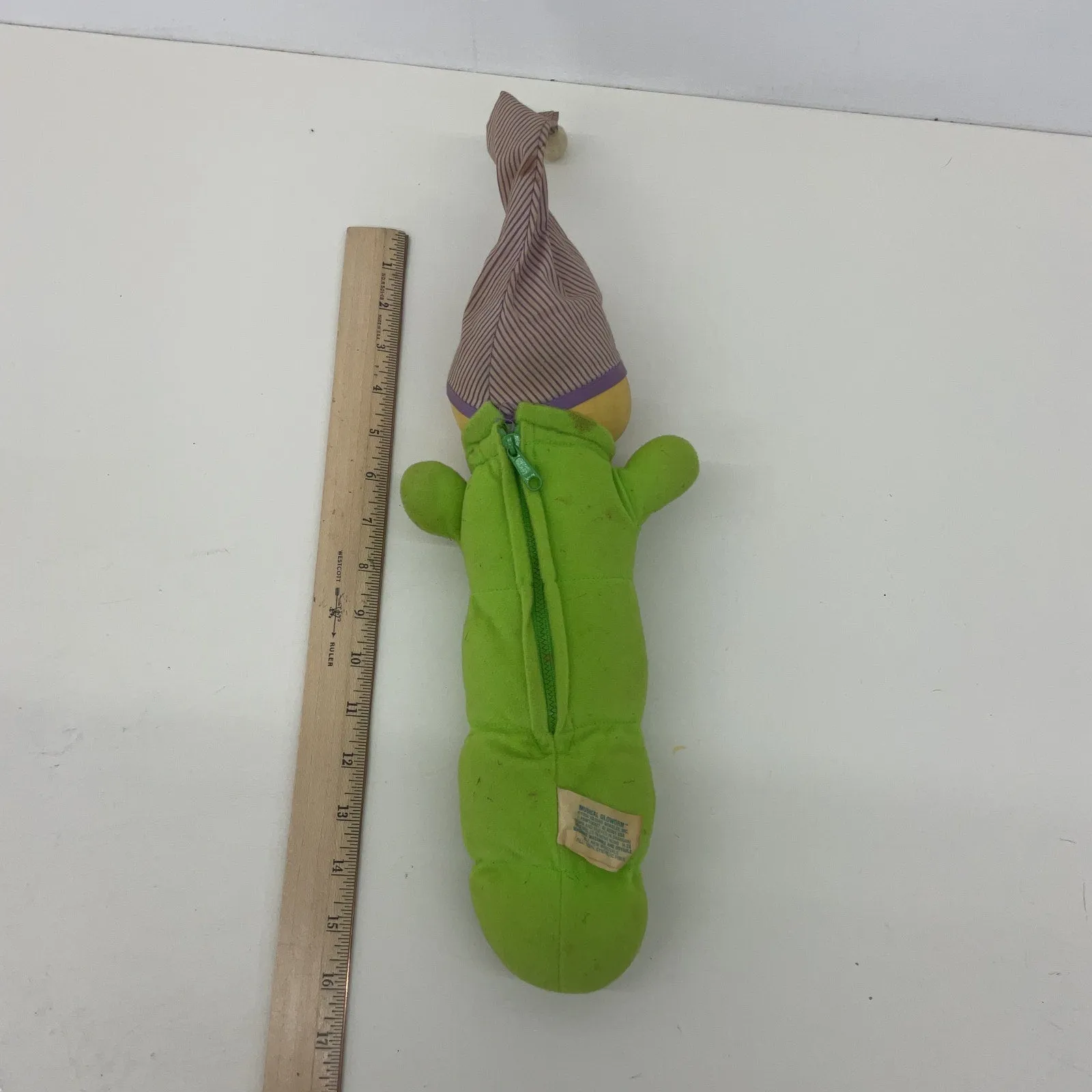Vintage 1984 Hasbro Musical Gloworm Plush Doll SOLD AS IS