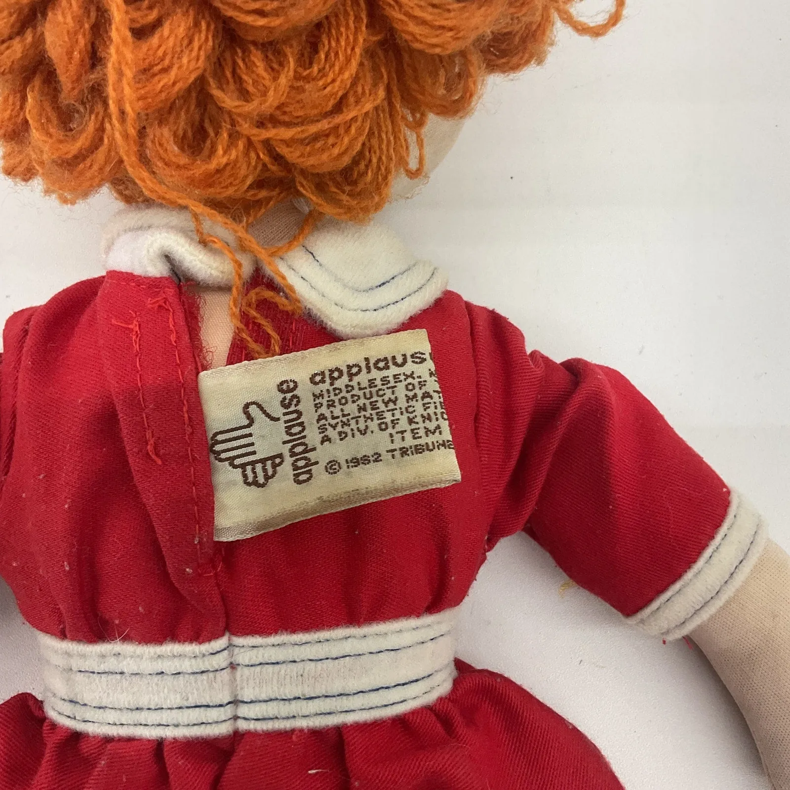 Vintage Applause Annie Musical Plush Doll Souvenir AS IS