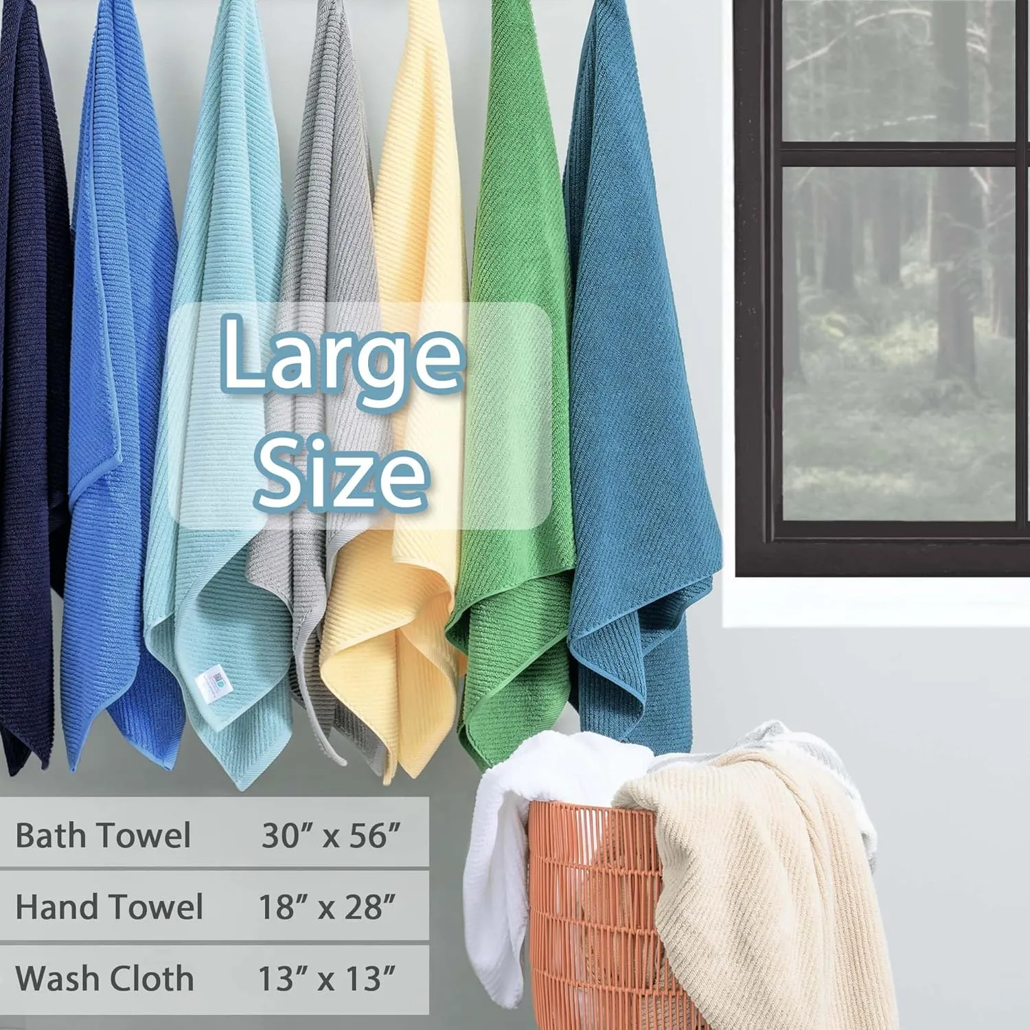 VOOVA & MOVAS Burgundy Towel Set - 100% Cotton | Lightweight | Soft | Quick Dry, 6 Piece Towel Set,2 Large Bath 30"x56", 2 Hand 18"x28", 2 Washcloths 13"x13", Towels Gift Set, Red Towels