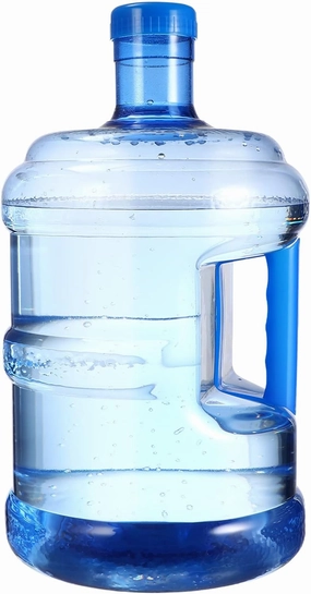 Wakauto 2 Gallon Reusable Plastic Water Bottle With Screw Cap,Portable Empty Water Jug 2 Gallon Water Storage Container With Easy Grip Handle For Car Outdoor Hiking Camping