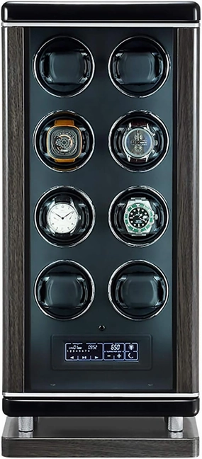 Watch Stand Watch Winders for Automatic Watches - Luxury Smart Watch Winder Automatic Mechanical Watch Motor Shaker Storage Box with Fingerprint Unlock Watches Rotation Display H,