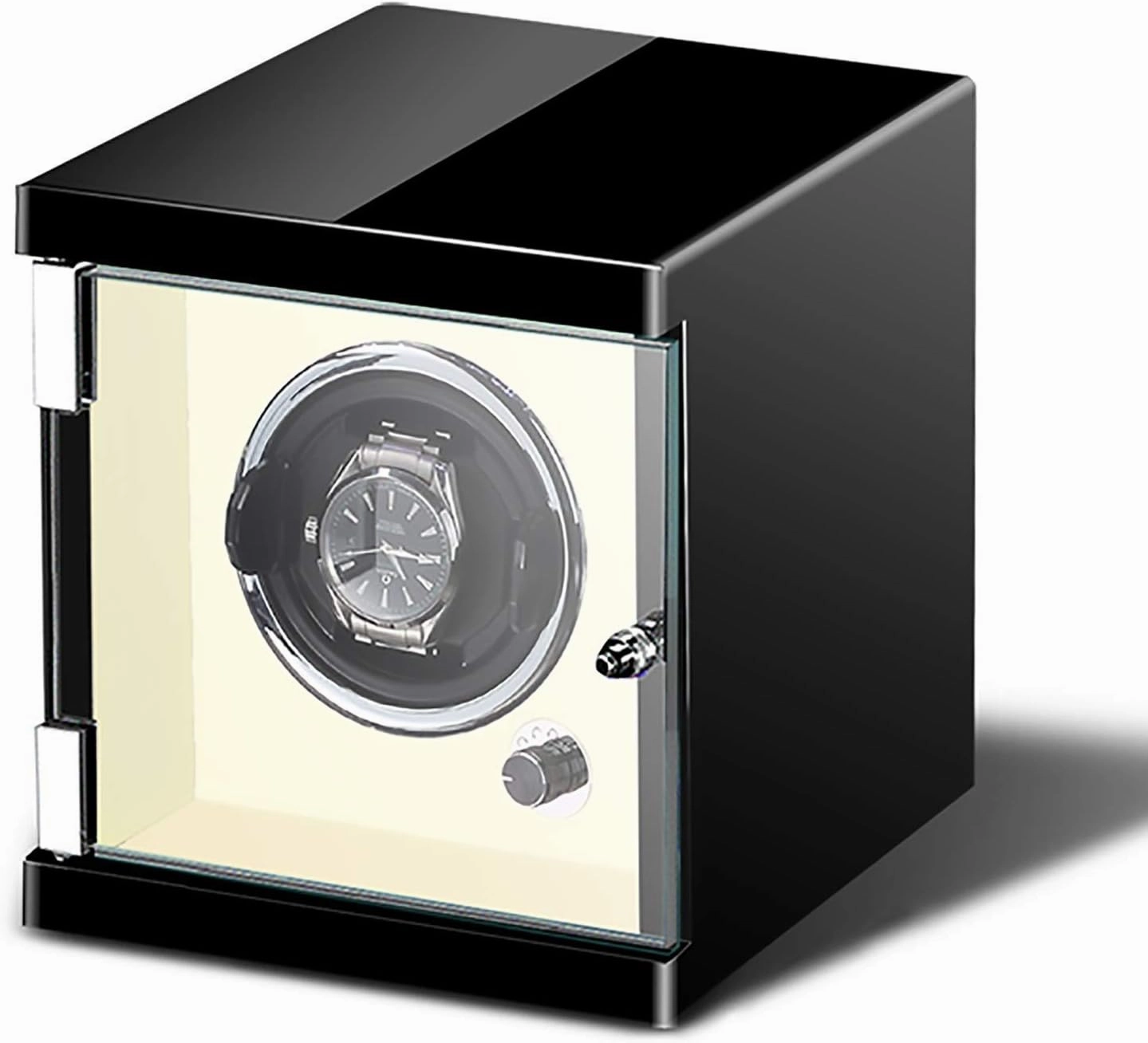 Watch Stand Watch Winders for Automatic Watches - Smart Watch Shaker Mechanical Watch Automatic Winding Device Household Light Luxury Colorful Atmosphere Light Watch Storage Box Organizer Qu