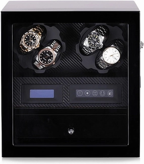 Watch Winders Automatic Mechanical Watch Shaker Vertical Smart Winding Box Silent Motor Watch Rotating Device Multi-Slot Watch Storage Case Organizer Suitable For Me,C (F)