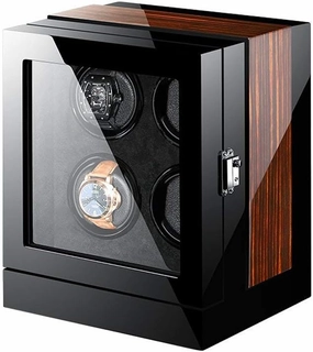 Watch Winders, Premium Automatic Wood Smart Watch Winder Storages Box,LCD Touch Screen Display Watch Display Box