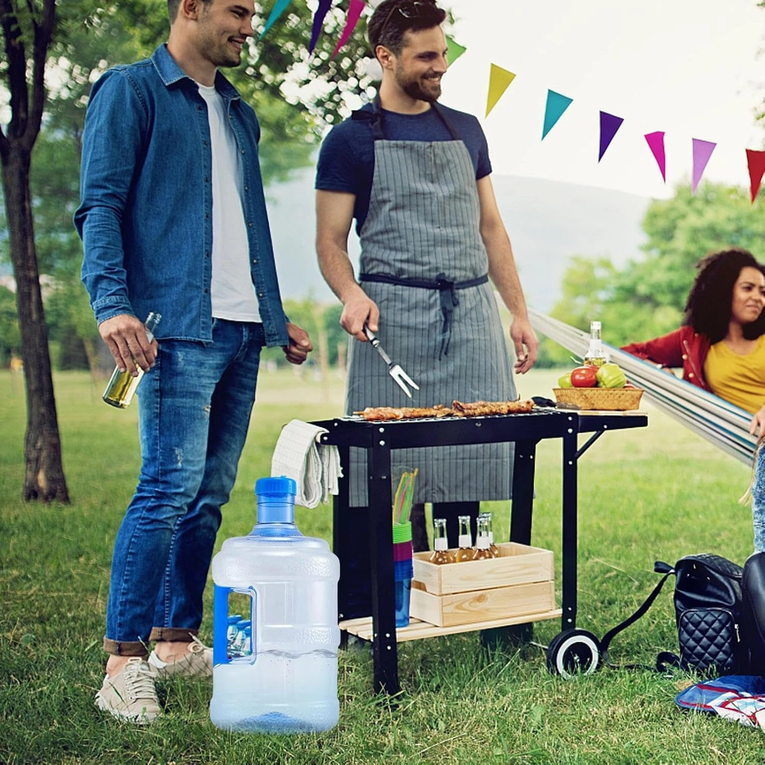 Water Tank for Camping - Lightweight Camping Water Jug, Picnic Supplies Water Tank | Portable Water Canteen Storage Hiking, Large Capacity Water Jug Camping Hydration Tank for Outdoor Hiking Camping