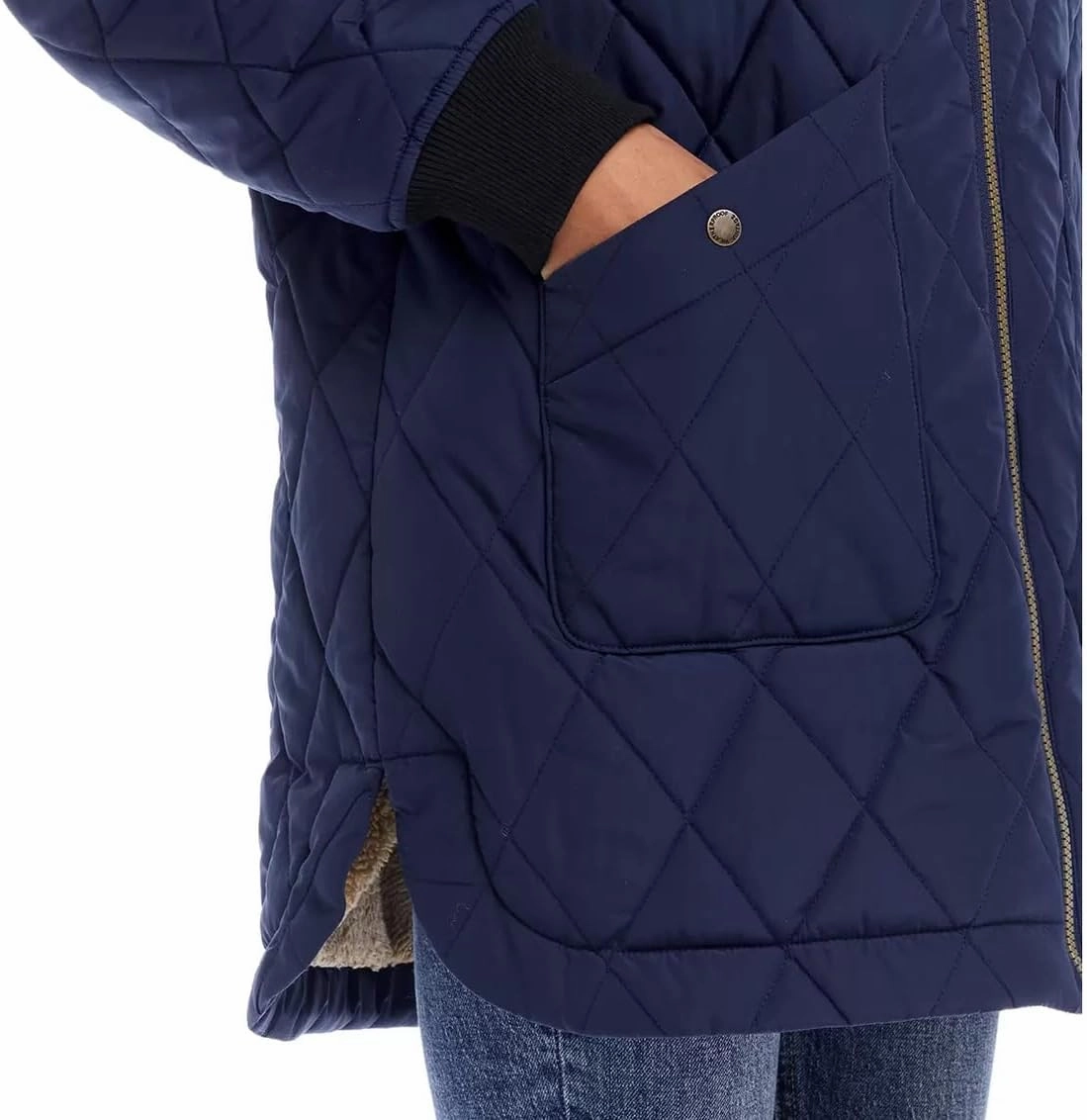 Weatherproof Vintage Women's Sherpa Lined Quilted Long Coat