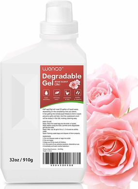 Wenge Urine Super Absorbent, Solidifier - 180 Use Pre Poo gel for Toilet, Porta Potty Chemicals, Eco Absorbent Liquid Waste Gelling and Deodorizing Powder (Pink Rose Scent)
