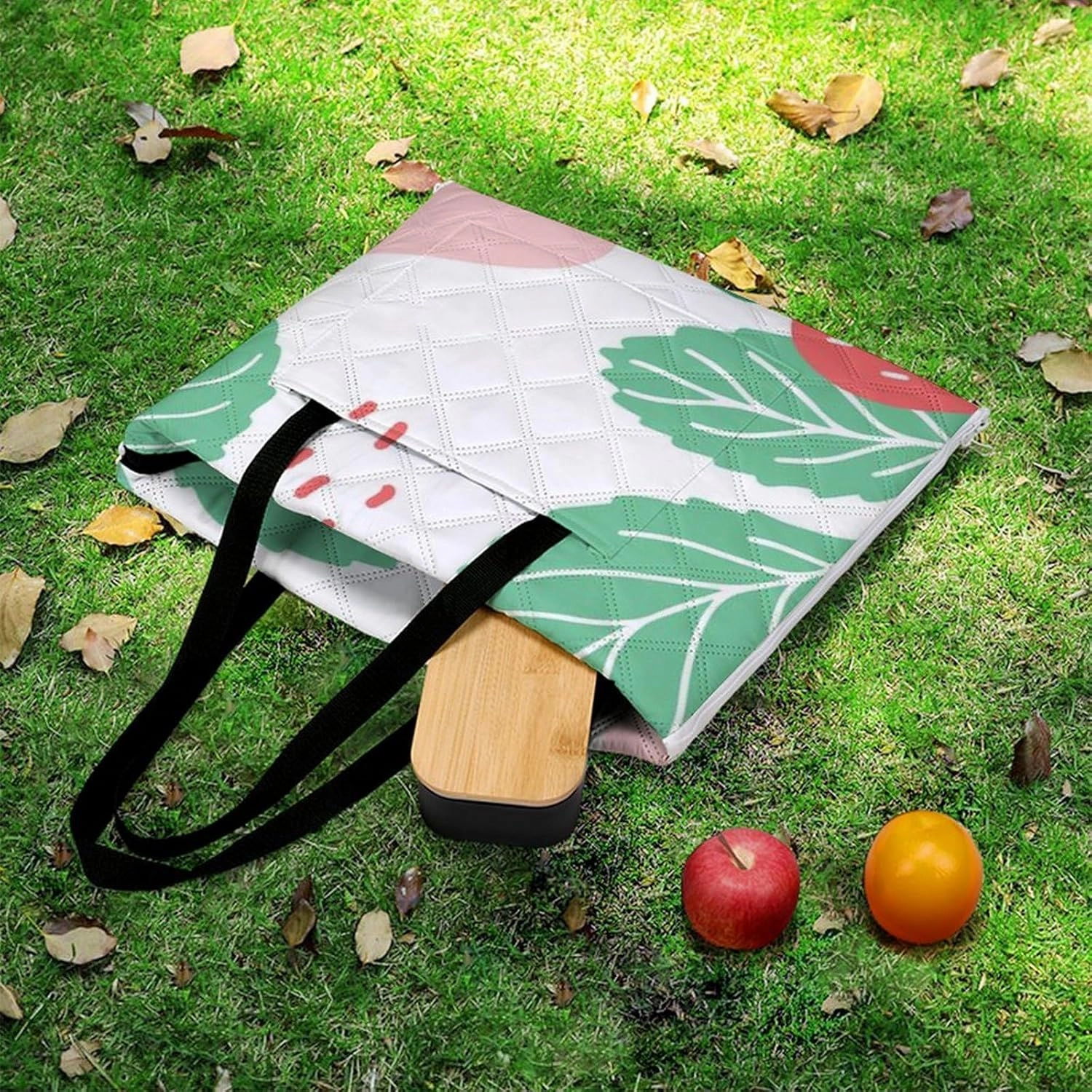 White Picnic Blankets Extra Large 59.06"x39.37", Cartoon Cute Strawberry Outdoor Blanket Outdoor Mat Washable Foldable Portable Beach Blanket Waterproof Sandproof