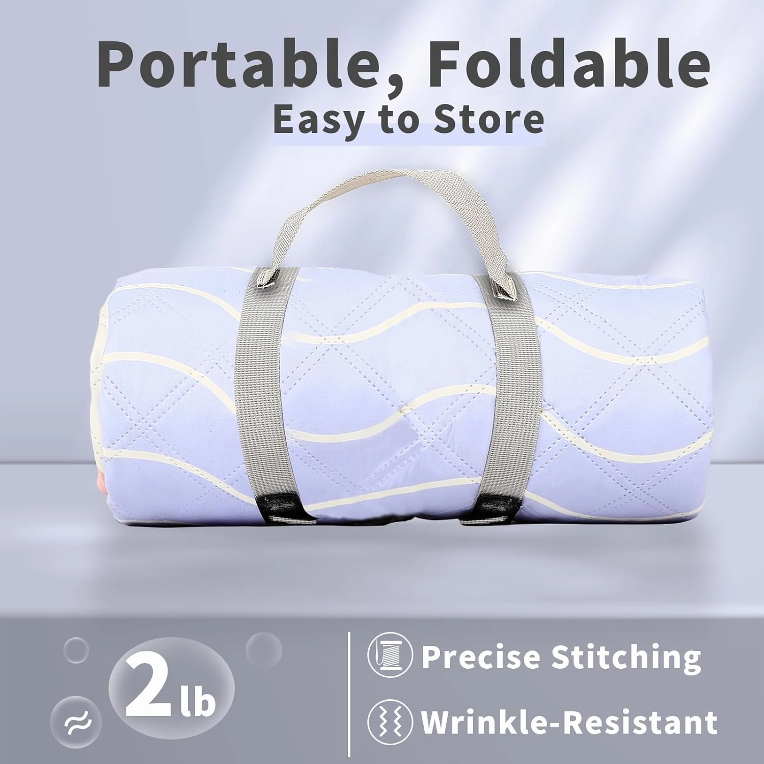 Whitsunday Picnic Blankets,Outdoor Beach Blanket, Picnic Blankets Waterproof Foldable for Spring Summer Camping, Beach, Park, Hiking (Circle, 80 * 80)