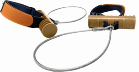Wild Game Cuffs Deer Drags – Compact, Light Weight, Fast, Easy to Use Game Dragger – 17” Cable – Brown Handle – Made in The USA.
