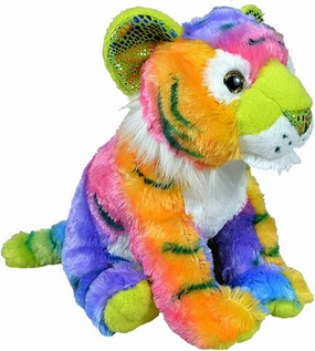 Wild Republic Rainbowkins Tiger, Stuffed Animal, 12 Inches, Plush Toy, Fill is Spun Recycled Water Bottles