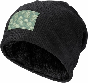 Winter Beanie Hat Cabbage Pattern Printed Knitted Hat Soft Plush Hat Thick Warm Caps Ski Hat for Men Women