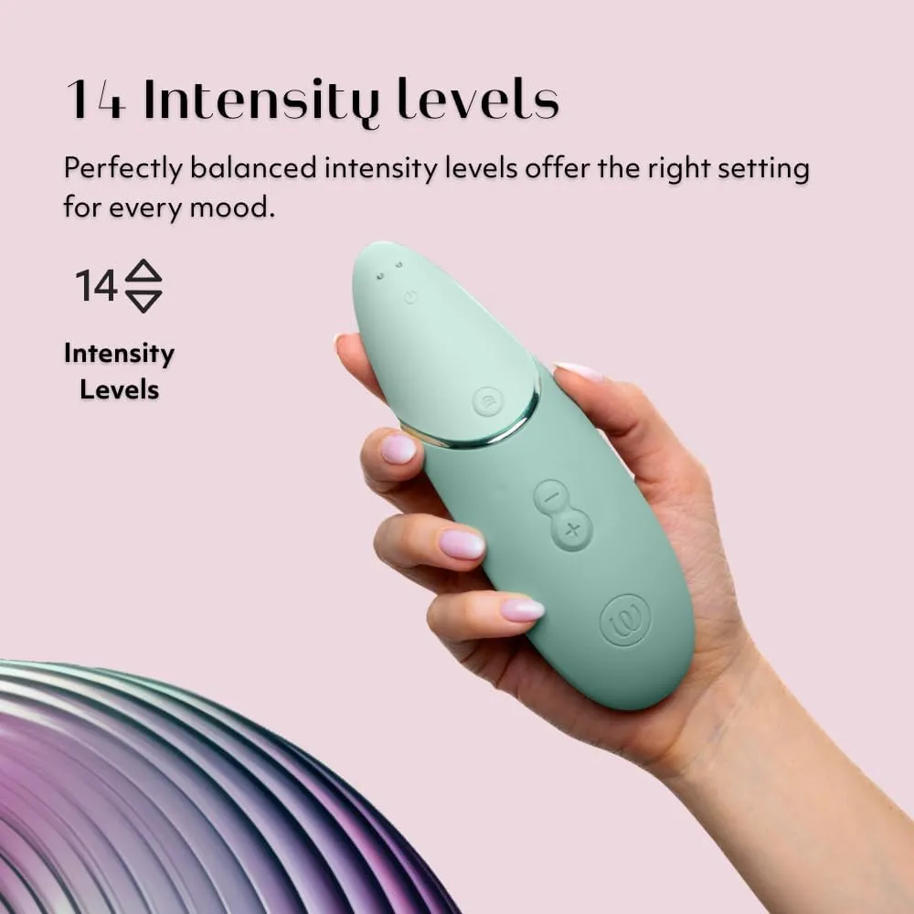 Womanizer Next 3D Pleasure Air Clitoral Sucker Sex Toy Stimulator | Suction Vibrator for Women and Couples Vibrating Adult Sex Toys with 14 Intensity Levels Waterproof Clit Sucker | Sage