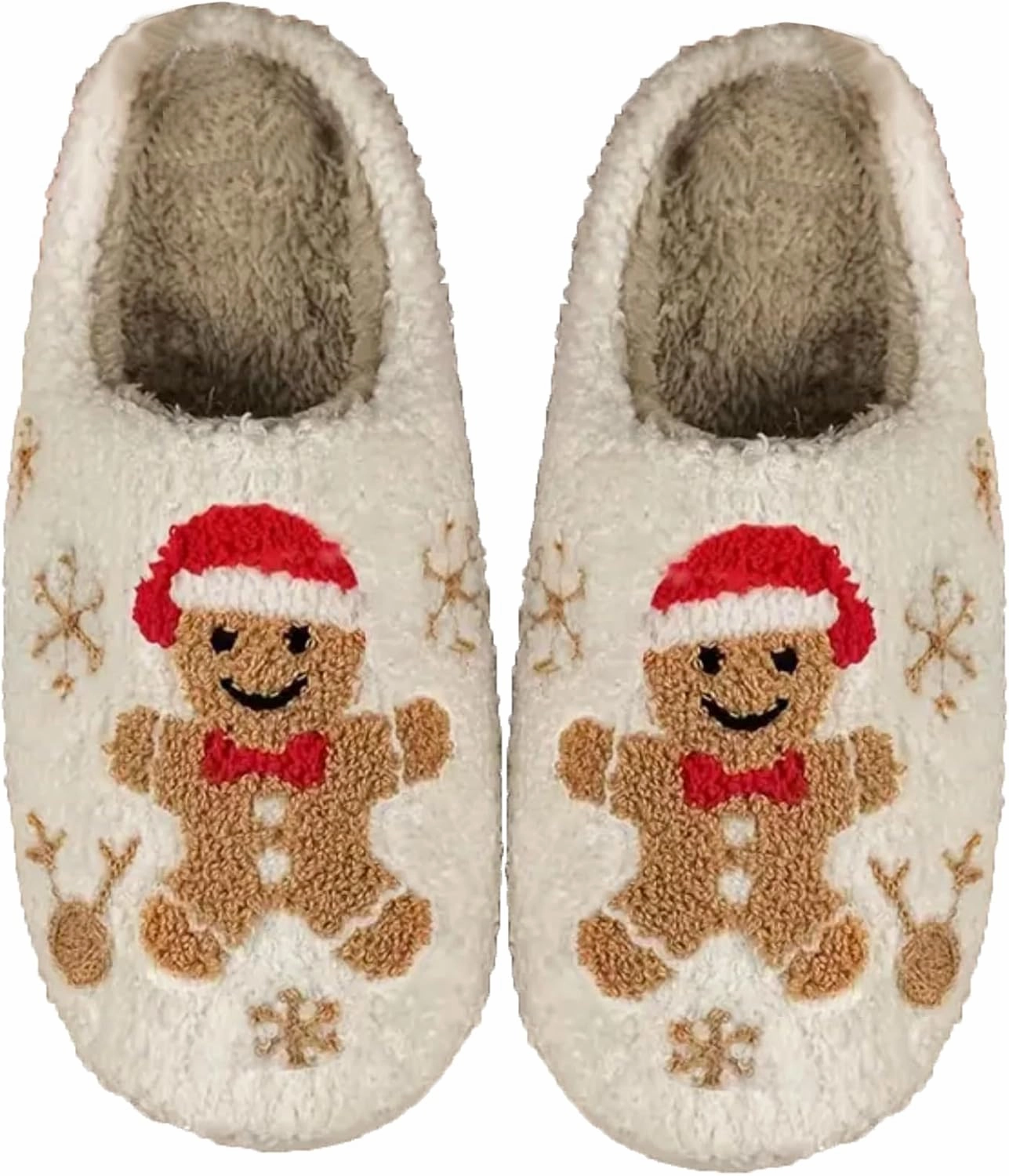 Women's Men's Retro Leopard Print Smiley Slippers Lightning Bolt Memory Foam Soft Plush Warm Non-Slip Home Shoes