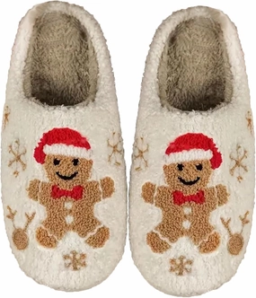 Women's Men's Retro Leopard Print Smiley Slippers Lightning Bolt Memory Foam Soft Plush Warm Non-Slip Home Shoes