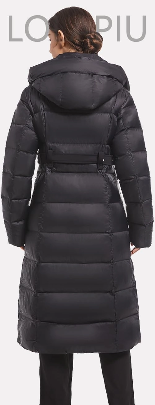 Women's Winter Full Length 800 Fill Duck Down Coat,Plus Size Long Puffer Jacket Parka for Ladies,Hooded,Thickened
