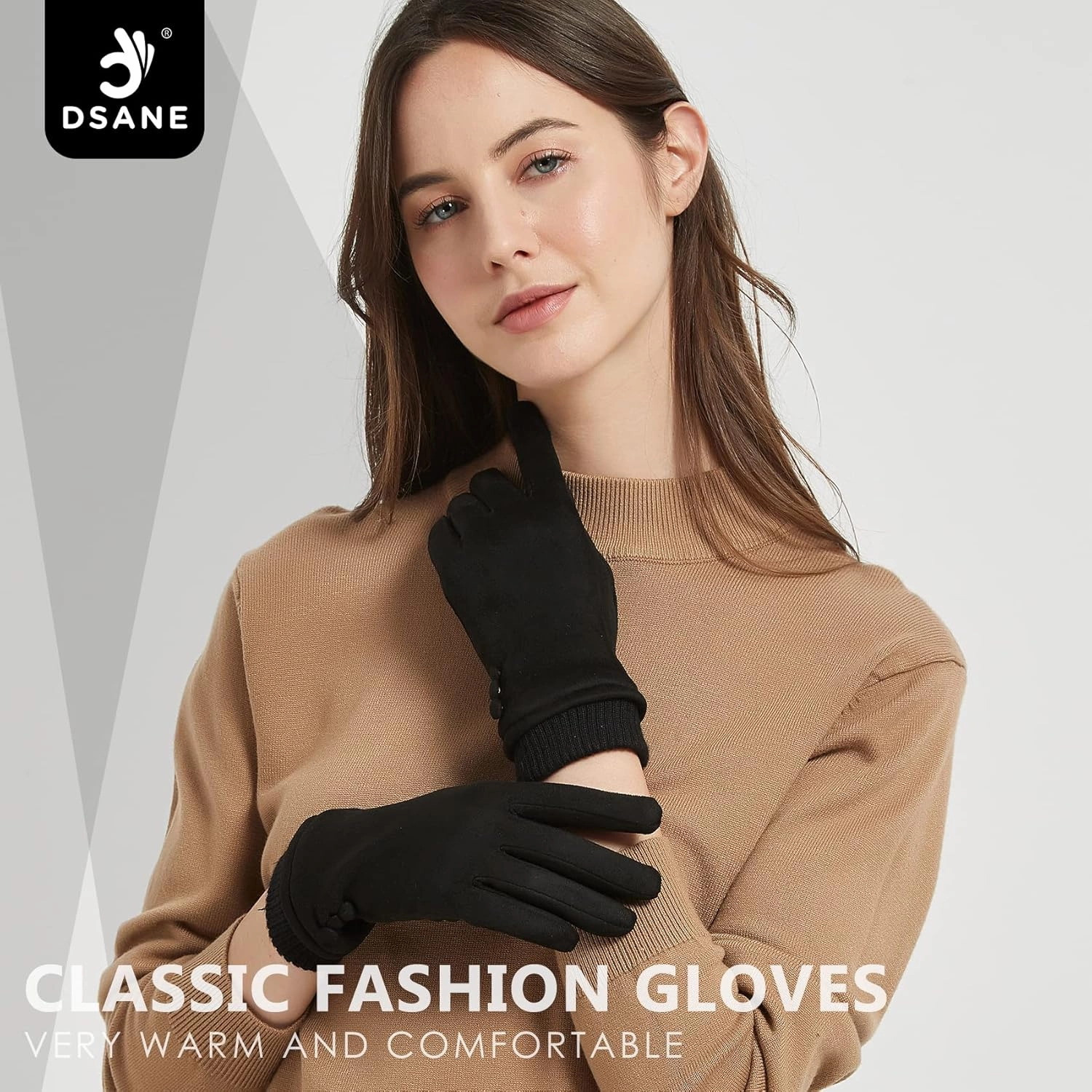 Women's Winter Touch Screen Texting Phone Windproof Gloves - Fleece Lined, Thick Warm Gloves