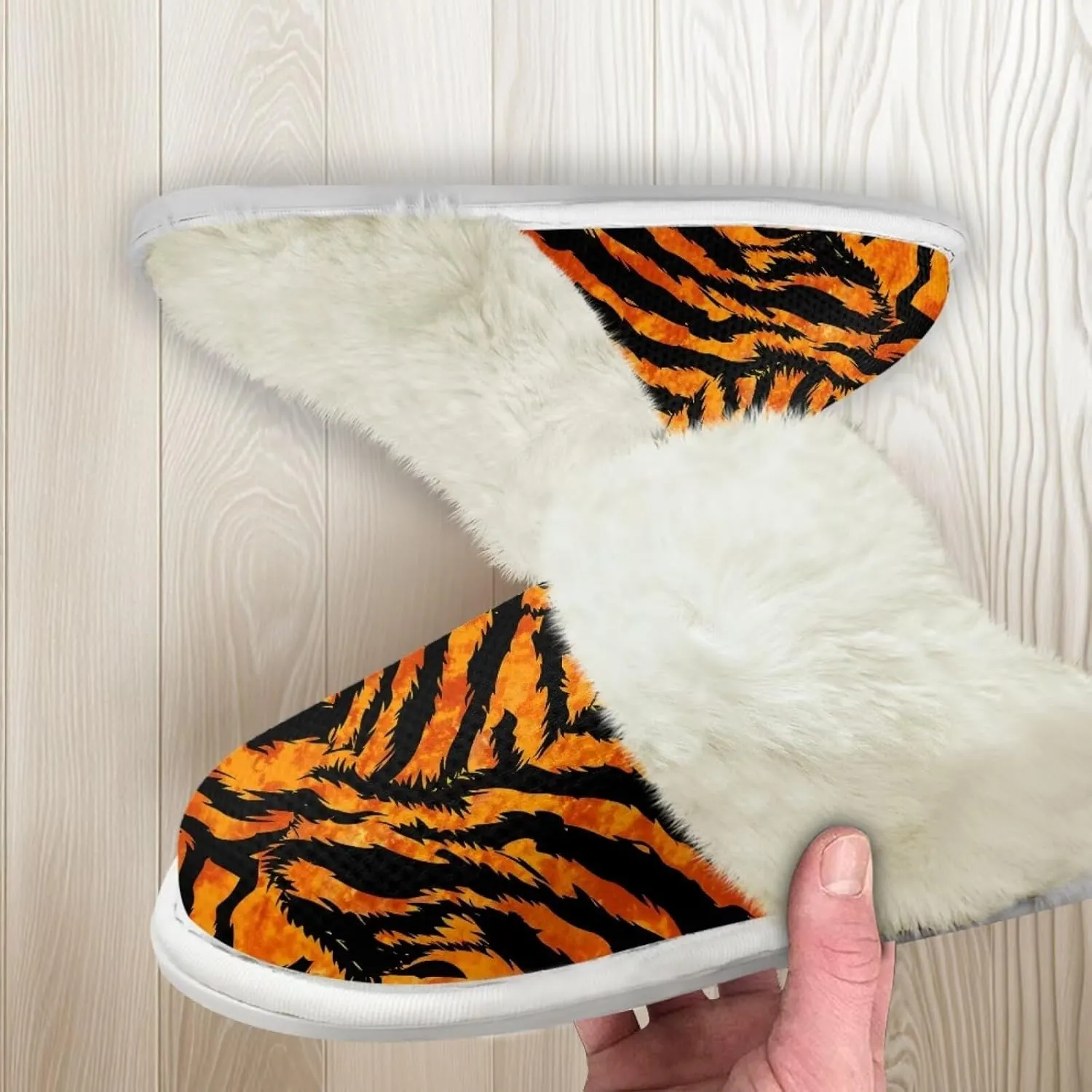 Women's Fuzzy Slipper Home Slippers Fluffy Winter House Shoes Soft Sole Slippers for Indoor