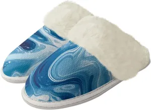 Women's Fuzzy Slipper Home Slippers Fluffy Winter House Shoes Soft Sole Slippers for Indoor