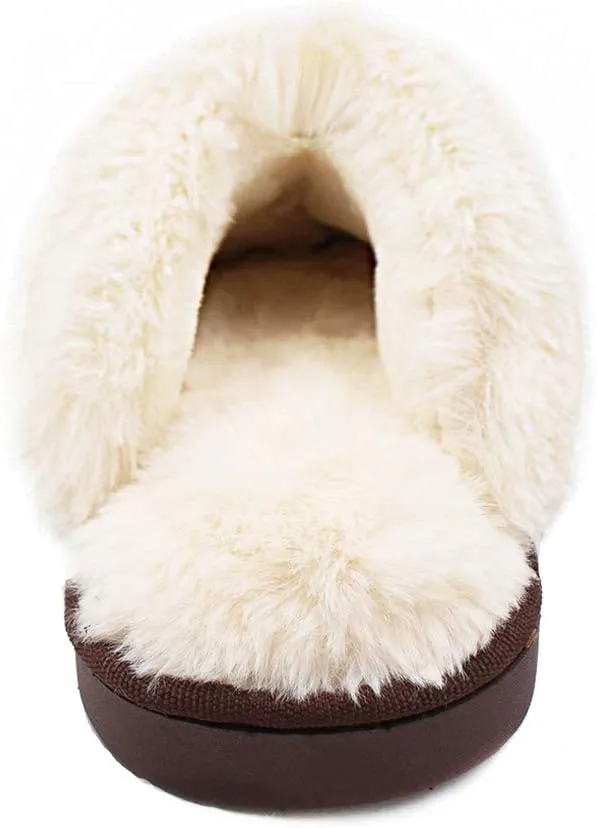 Womens Slippers Soft Plush Warm House Shoes Anti-Slip Fluffy Fur Indoor/Outdoor Slippers