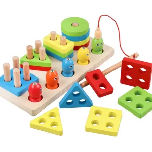 Wooden Fishing Four Post Game
