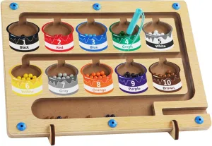 Wooden Magnetic Color and Number Maze Board Game for 3  Years Old Boys and Girls SSWJ-05