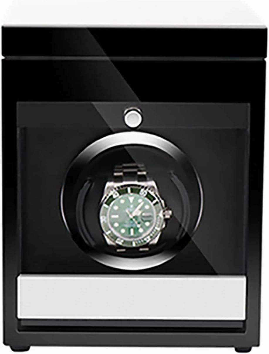 Wooden Watch Storage Case Smart Watches Winder with LED Light Mechanical Watch Automatic Shaker with Access Control Watch Winding Box Quiet and Well Operated