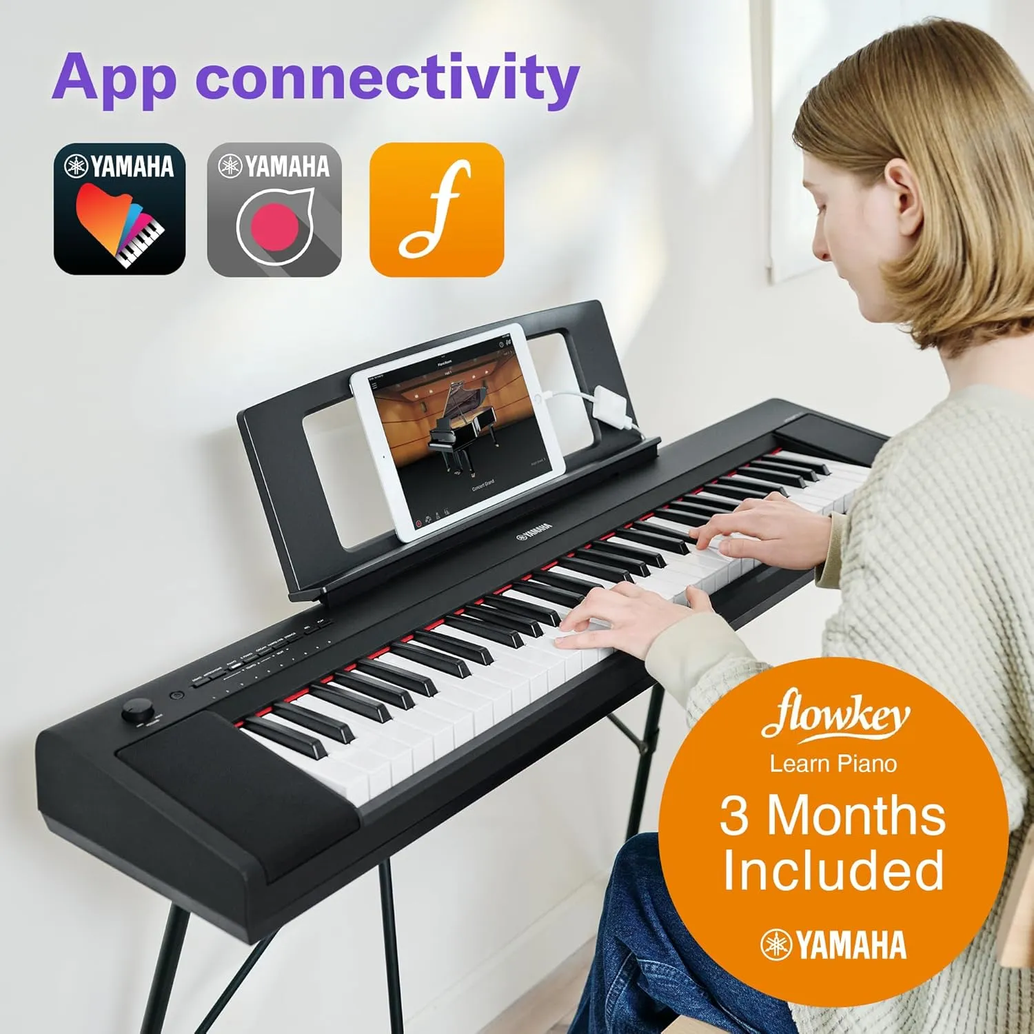 Yamaha, 76-Key Portable Keyboard, (NP35B)