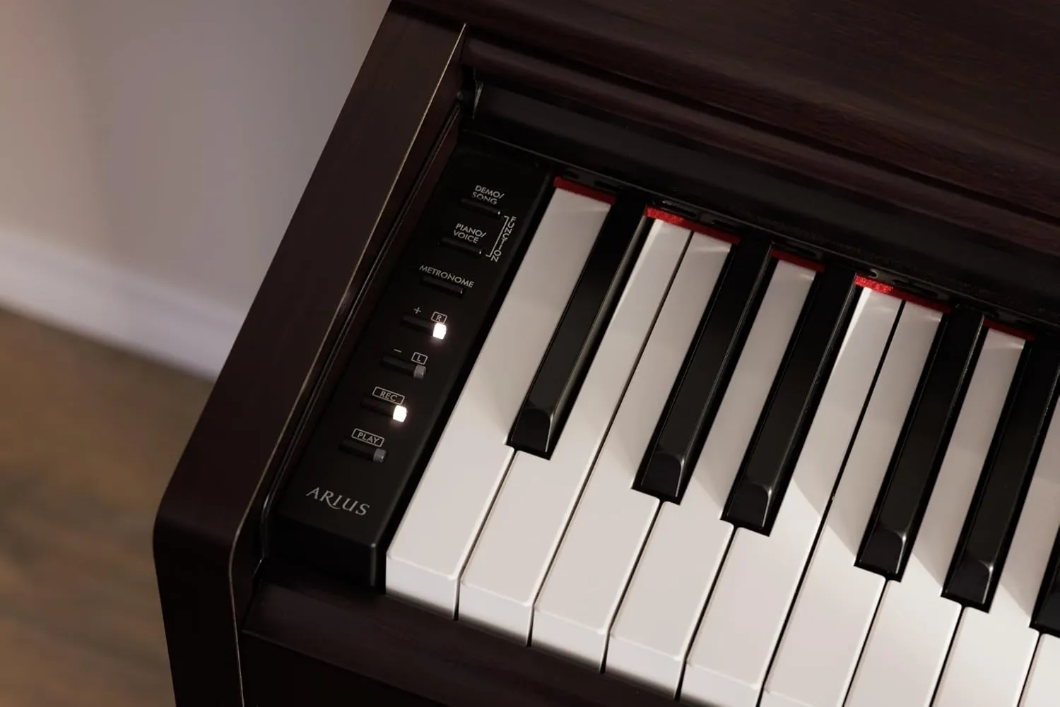 Yamaha Arius, 88-Key Weighted Action Digital Aspiring Musicians, CFX Concert Grand Piano Voice, 3-Pedal Unit, Bench Included, Classic Upright Design, Black, (YDP145B)