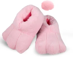 yeload Adults & Kids Rabbit Slippers, Unisex White Bunny Feet Shoes for Easter, Costume Party, Cosplay, Stage Performances