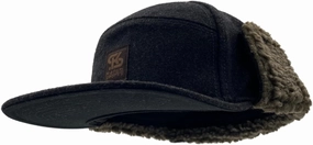 York Camper Cap with Earflaps Warm Wool Blend Trapper Hat, Winter Baseball Cap for Men, Hunting, Hiking, Golf, Camping