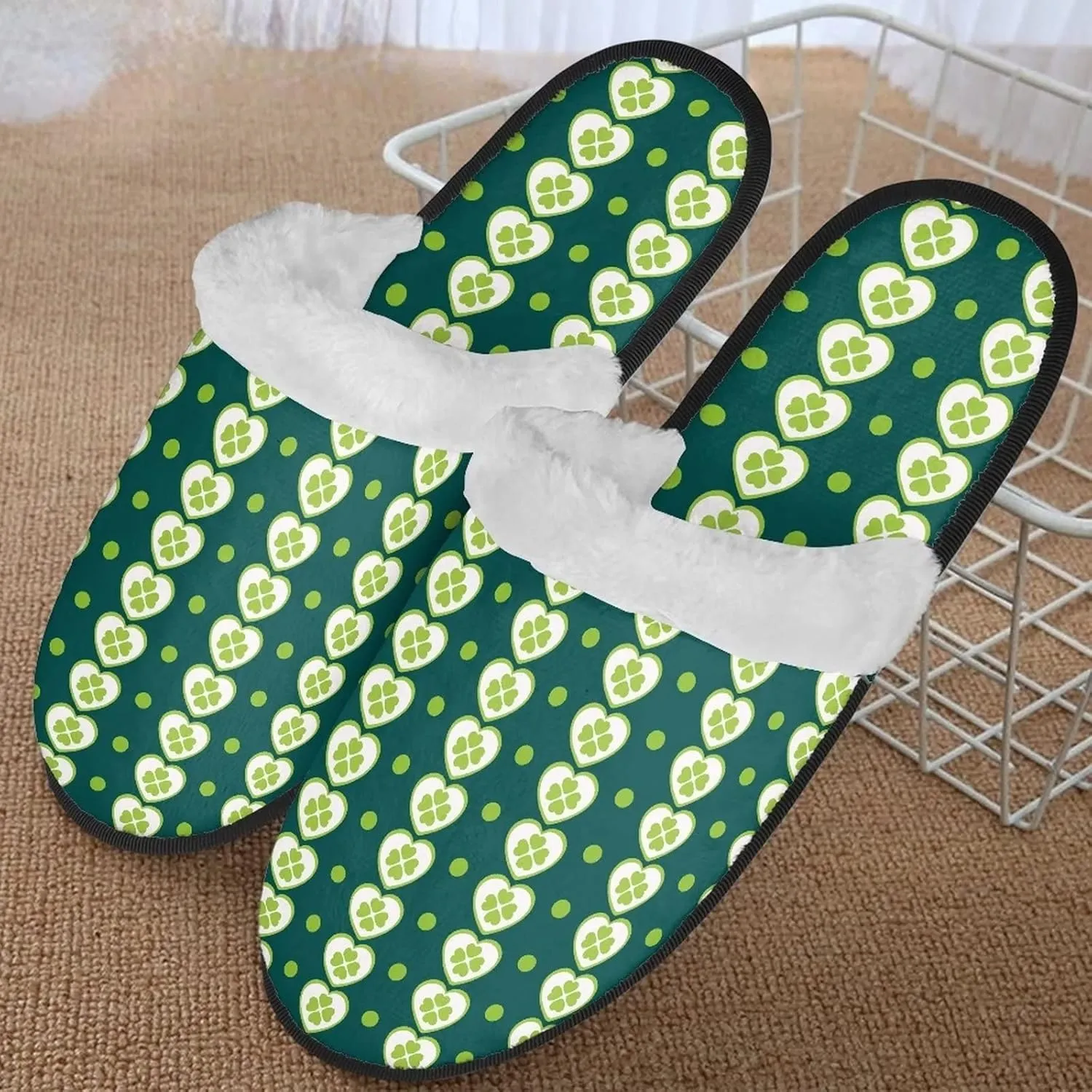 Yzaoxia House Slippers for Women Soft Cozy Winter Slippers Indoor Lightweight Plush Bedroom Slippers