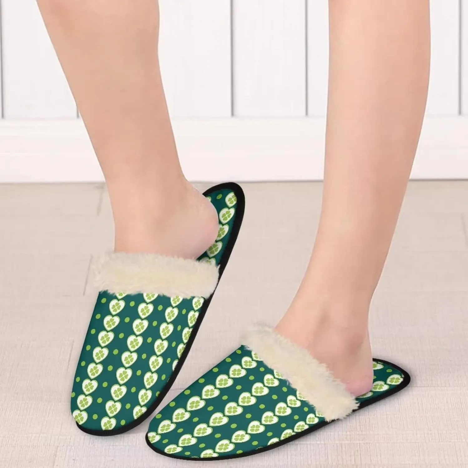Yzaoxia House Slippers for Women Soft Cozy Winter Slippers Indoor Lightweight Plush Bedroom Slippers