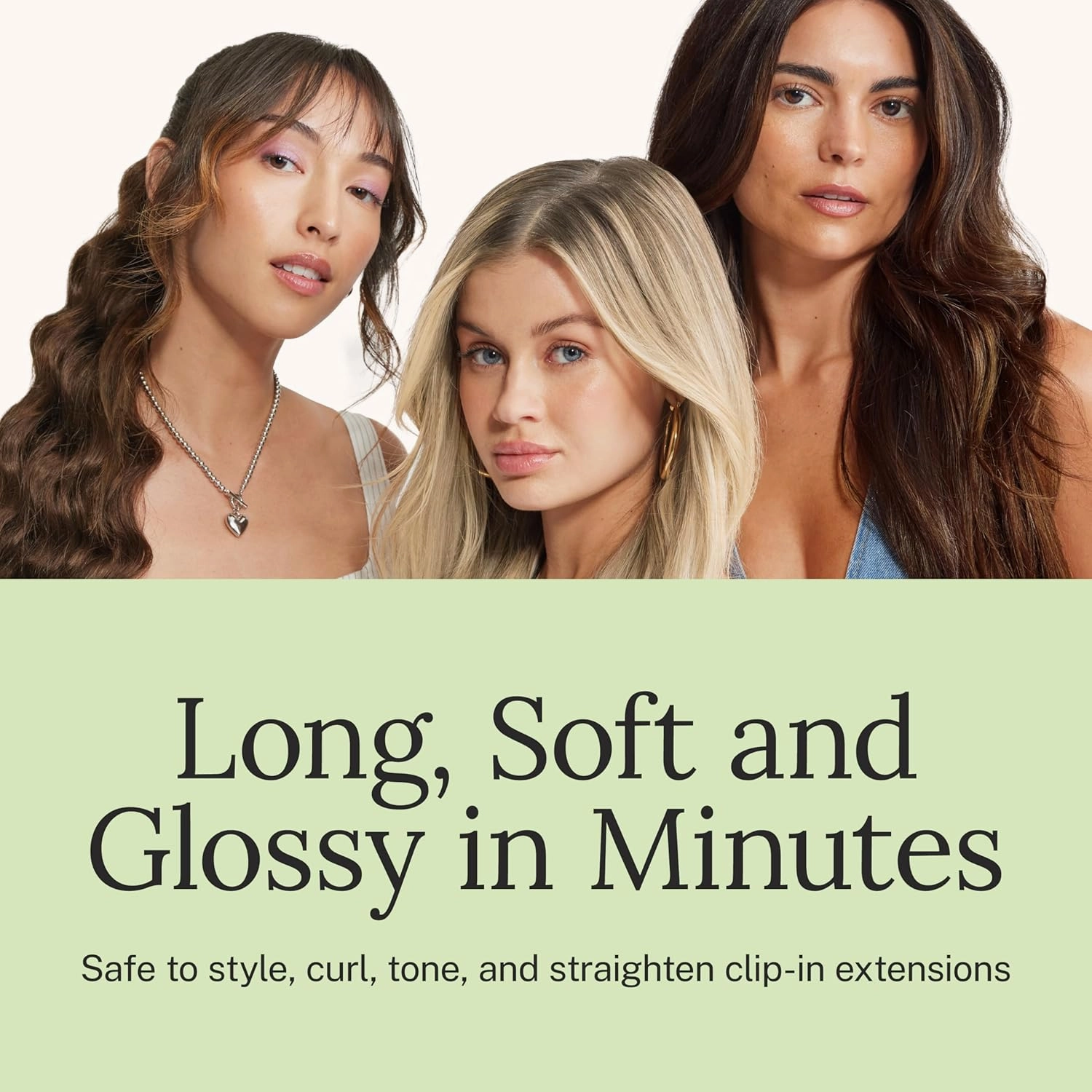 Zala Clip In Hair Extensions - 100% Human Hair - Easy Install & Natural Full Head of Remy Hair Extensions - Gain Volume & Length Instantly - 9 Piece Clip-in Set in Natural Black (230g / 24 inch)