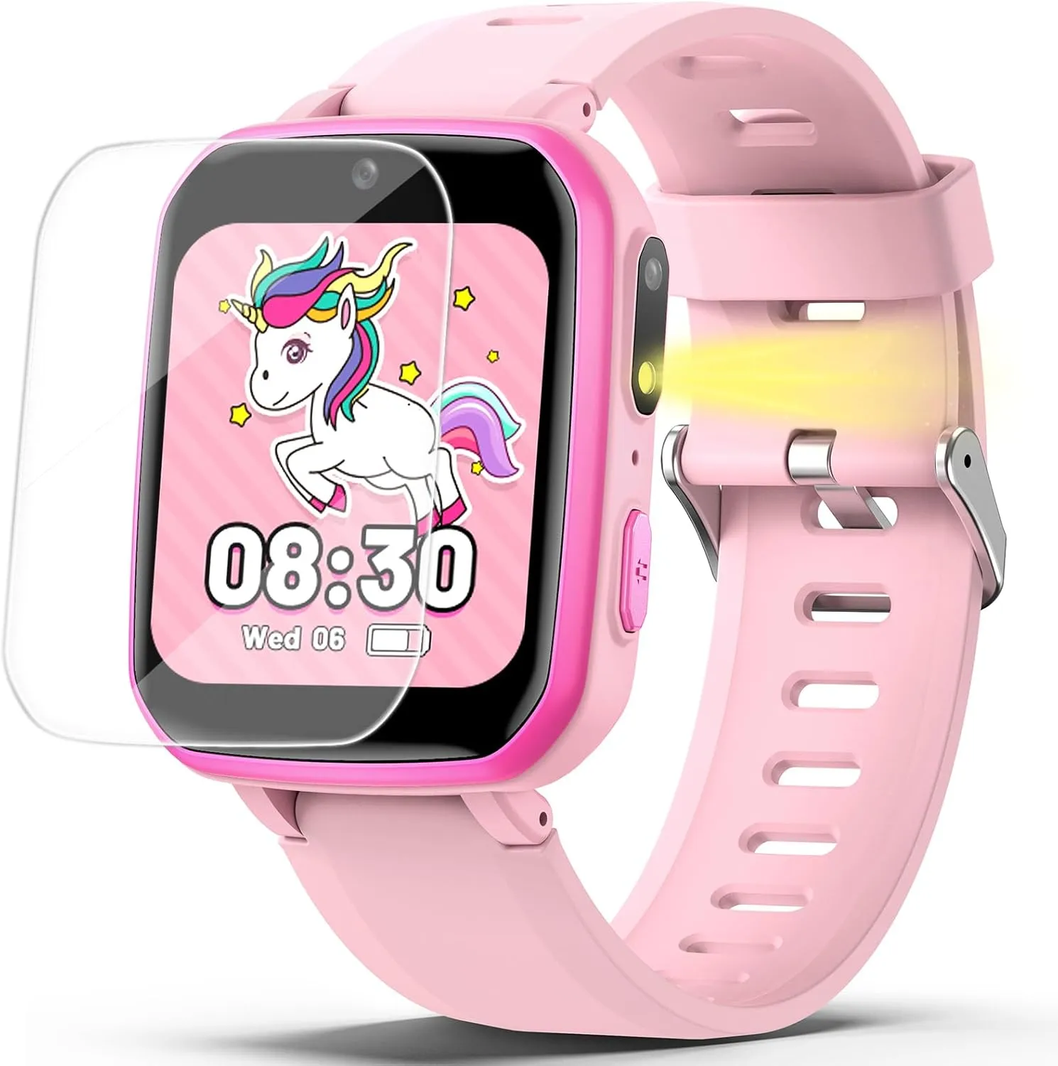 zicor Kids Game Watch Gift with 26 Puzzle Games, Dual Camera, Music Player, Pedometer, Video Recorder, Flashlight, Alarm Clock, Educational Toy for Boys and Girls Age 4-12, Birthday Chritmas Gift